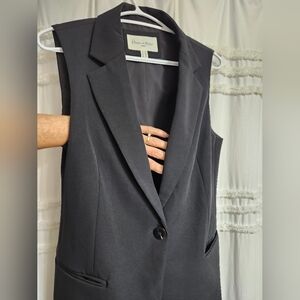 Haver & Blair Black Long  Sleeveless Vest.